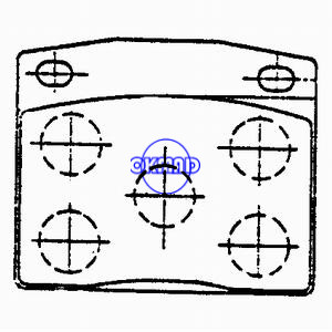 HONDA Civic CVCC Hatchback Brake pad FMSI:7050-D117 7039-D103 OEM:45022-634-003 FDB122 TRW:GDB171 WVA:20485, F117